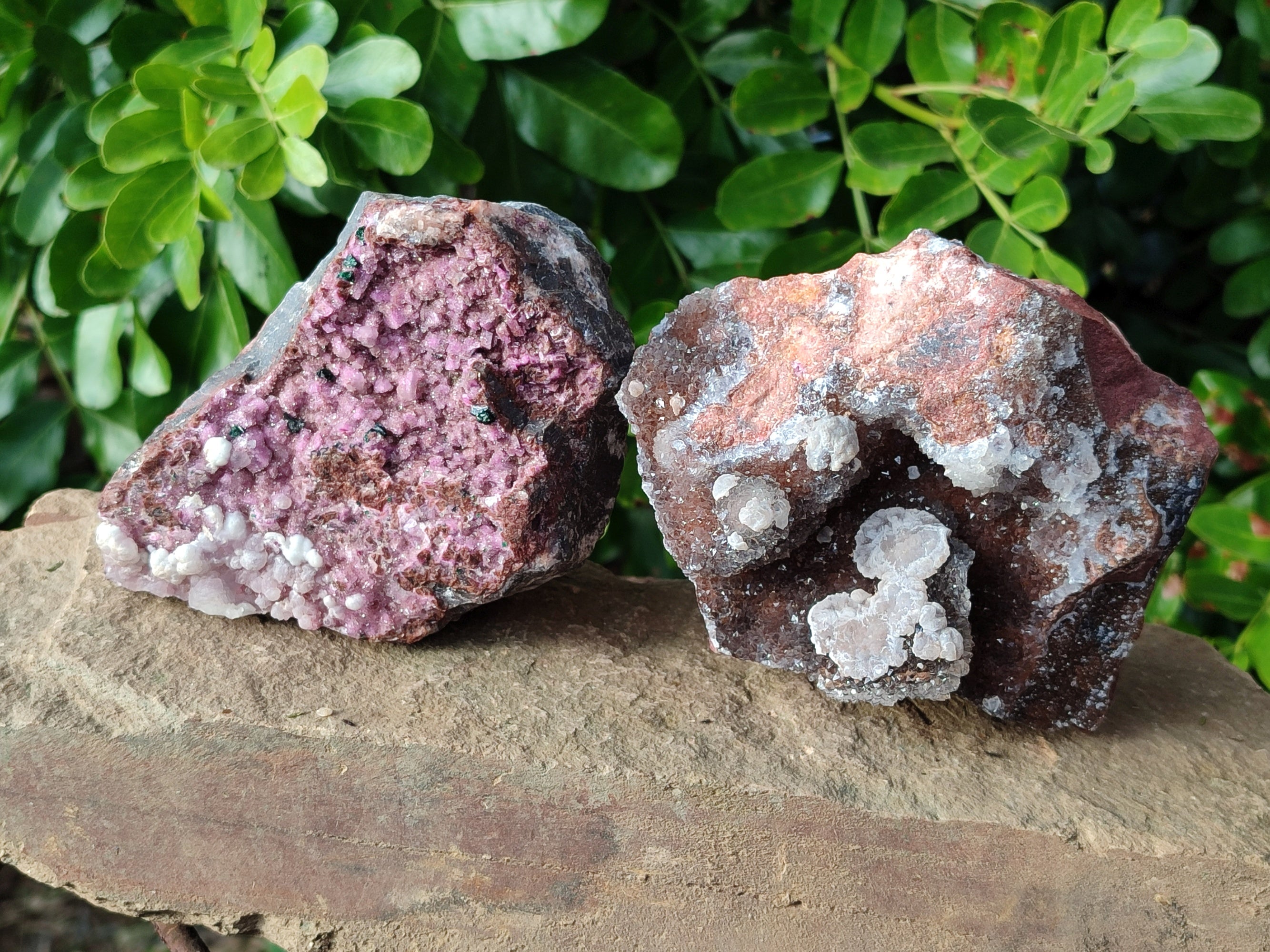 Natural Drusy Salrose with Chrysocolla, Malachite and Kaolinite Specimens x 4 From Kakanda, Congo - Toprock Gemstones and Minerals 