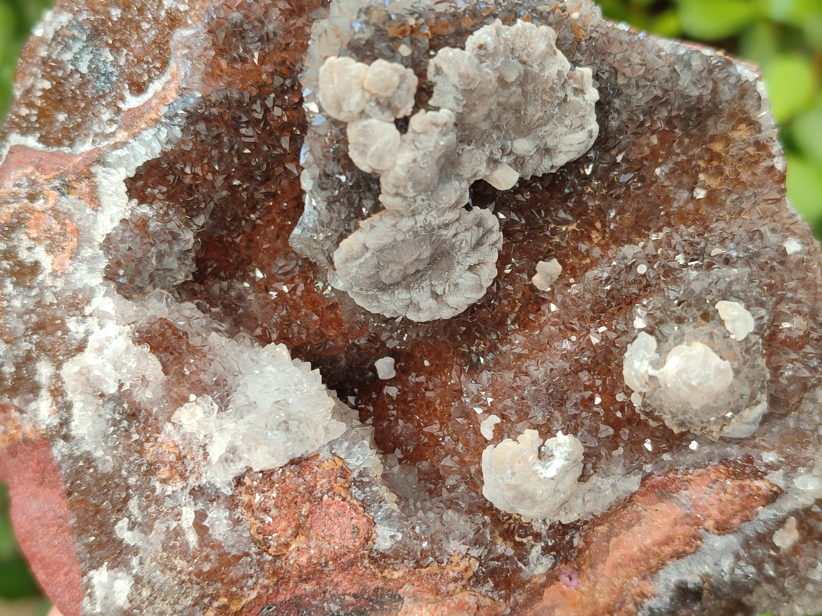 Natural Drusy Salrose with Chrysocolla, Malachite and Kaolinite Specimens x 4 From Kakanda, Congo - Toprock Gemstones and Minerals 