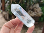 Polished Clear Rainbow Veil Quartz Crystals x 4 From Madagascar - Toprock Gemstones and Minerals 