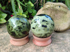 Polished Leopard Stone Spheres x 3 From Nyanga, Zimbabwe - Toprock Gemstones and Minerals 