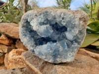 Natural Extra Large Celestite Geode Specimen x 1 From Sakoany, Madagascar - Toprock Gemstones and Minerals 
