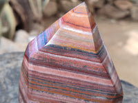 Polished Banded Tiger Iron Points x 2 From Northern Cape, South Africa