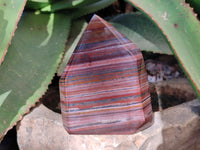 Polished Banded Tiger Iron Points x 2 From Northern Cape, South Africa