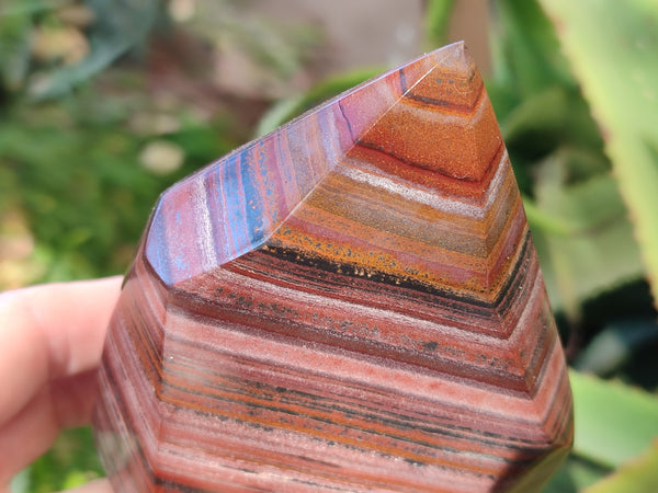 Polished Banded Tiger Iron Points x 2 From Northern Cape, South Africa