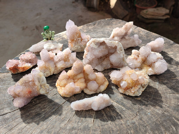 Natural Amethyst Spirit Quartz Clusters x 12 From Boekenhouthoek, South Africa