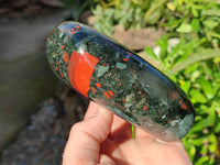 Polished Bloodstone Standing Free Forms x 2 From Swaziland