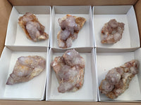 Natural Smokey Amethyst Spirit Quartz Clusters x 6 From Boekenhouthoek, South Africa