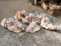 Natural Smokey Amethyst Spirit Quartz Clusters x 6 From Boekenhouthoek, South Africa