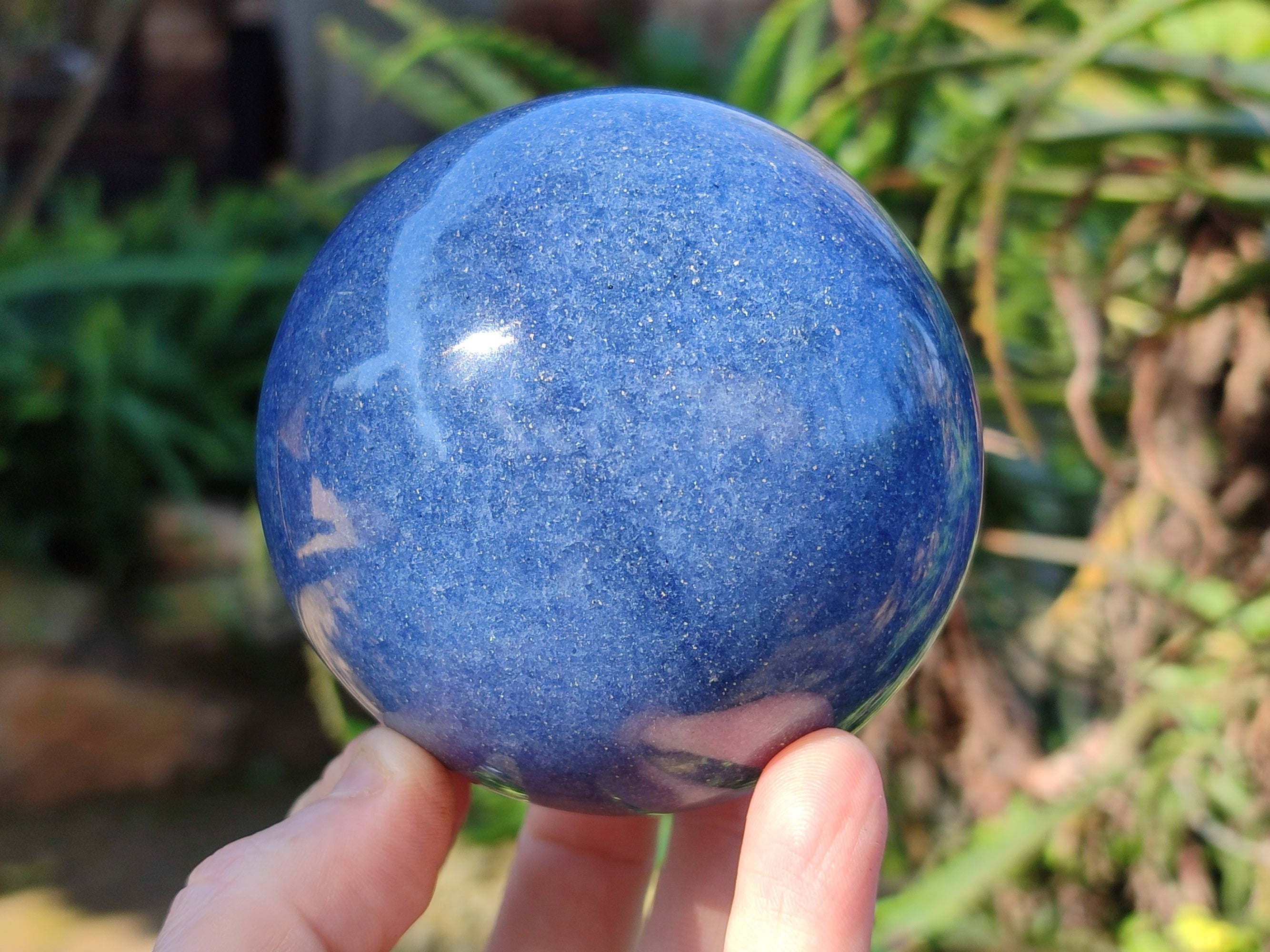 Polished Lazulite Spheres x 2 From Madagascar - Toprock Gemstones and Minerals 