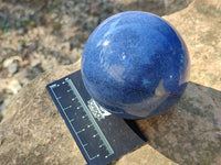 Polished Lazulite Spheres x 2 From Madagascar - Toprock Gemstones and Minerals 