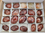 Polished Red Hematoid Quartz Palm Stones x 20 From Ambatondrazaka, Madagascar - Toprock Gemstones and Minerals 