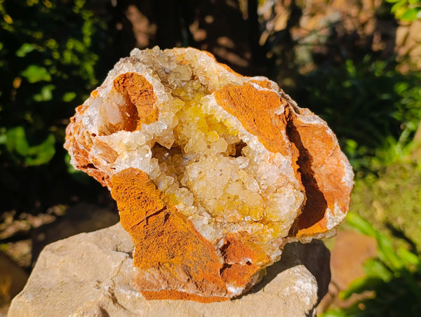 Natural Limonite Quartz Cluster x 1 From Solwezi, Zambia - Toprock Gemstones and Minerals 