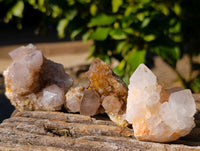 Natural Amethyst Spirit Quartz Clusters x 12 From Boekenhouthoek, South Africa - Toprock Gemstones and Minerals 