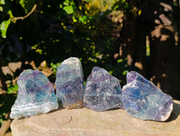 Natural Watermelon Fluorite Cobbed Specimens x 12 From Uis, Namibia - Toprock Gemstones and Minerals 