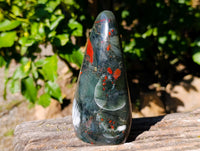 Polished Bloodstone Standing Free Forms x 3 From Swaziland