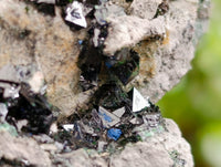 Natural Libethenite Crystals On Dolomite Matrix Specimens x 6 From Shituru, Congo