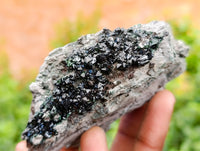 Natural Libethenite Crystals On Dolomite Matrix Specimens x 6 From Shituru, Congo