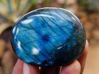 Polished Labradorite Palm Stones x 24 From Tulear, Madagascar - Toprock Gemstones and Minerals 
