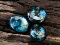 Polished Labradorite Palm Stones x 24 From Tulear, Madagascar - Toprock Gemstones and Minerals 