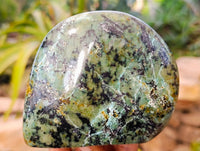 Polished "African Turquoise" Chrysocolla Standing Free Forms x 2 From South Africa - Toprock Gemstones and Minerals 