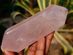 Polished Double Terminated Rose Quartz Points x 5 From Ambatondrazaka, Madagascar - Toprock Gemstones and Minerals 