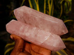 Polished Double Terminated Rose Quartz Points x 5 From Ambatondrazaka, Madagascar - Toprock Gemstones and Minerals 