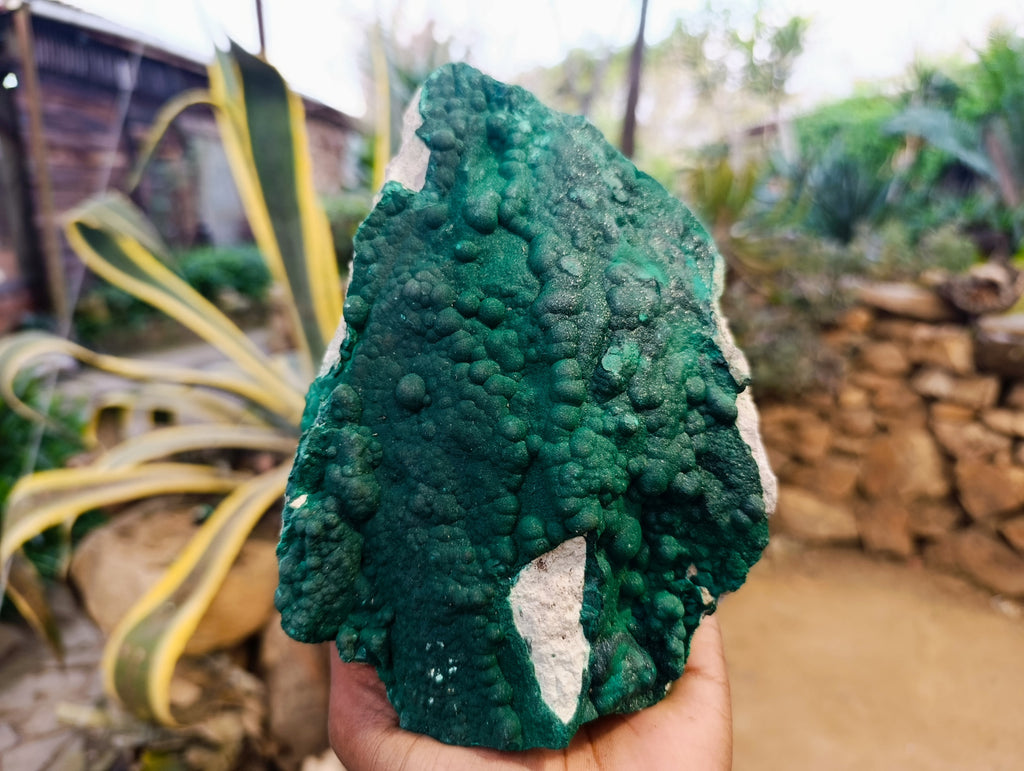 Natural Crystalline Malachite Specimens x 2 From Tenke Fungurume, Congo - Toprock Gemstones and Minerals 