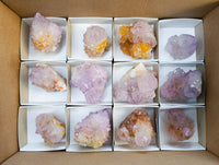 Natural Amethyst Spirit Quartz Clusters x 12 From Boekenhouthoek, South Africa - Toprock Gemstones and Minerals 