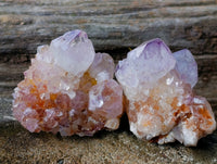 Natural Amethyst Spirit Quartz Clusters x 12 From Boekenhouthoek, South Africa - Toprock Gemstones and Minerals 
