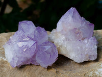 Natural Amethyst Spirit Quartz Clusters x 12 From Boekenhouthoek, South Africa - Toprock Gemstones and Minerals 