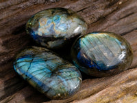 Polished Labradorite Palm Stones x 24 From Tulear, Madagascar - Toprock Gemstones and Minerals 