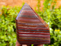 Polished Banded Tiger Iron Points x 3 From Northern Cape, South Africa - Toprock Gemstones and Minerals 