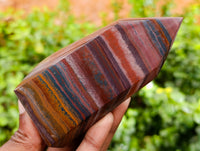 Polished Banded Tiger Iron Points x 3 From Northern Cape, South Africa - Toprock Gemstones and Minerals 