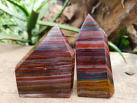 Polished Banded Tiger Iron Points x 3 From Northern Cape, South Africa - Toprock Gemstones and Minerals 
