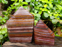 Polished Banded Tiger Iron Points x 3 From Northern Cape, South Africa - Toprock Gemstones and Minerals 