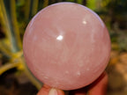 Polished Rose Quartz Spheres x 6 From Ambatondrazaka, Madagascar - Toprock Gemstones and Minerals 