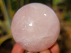 Polished Rose Quartz Spheres x 6 From Ambatondrazaka, Madagascar - Toprock Gemstones and Minerals 