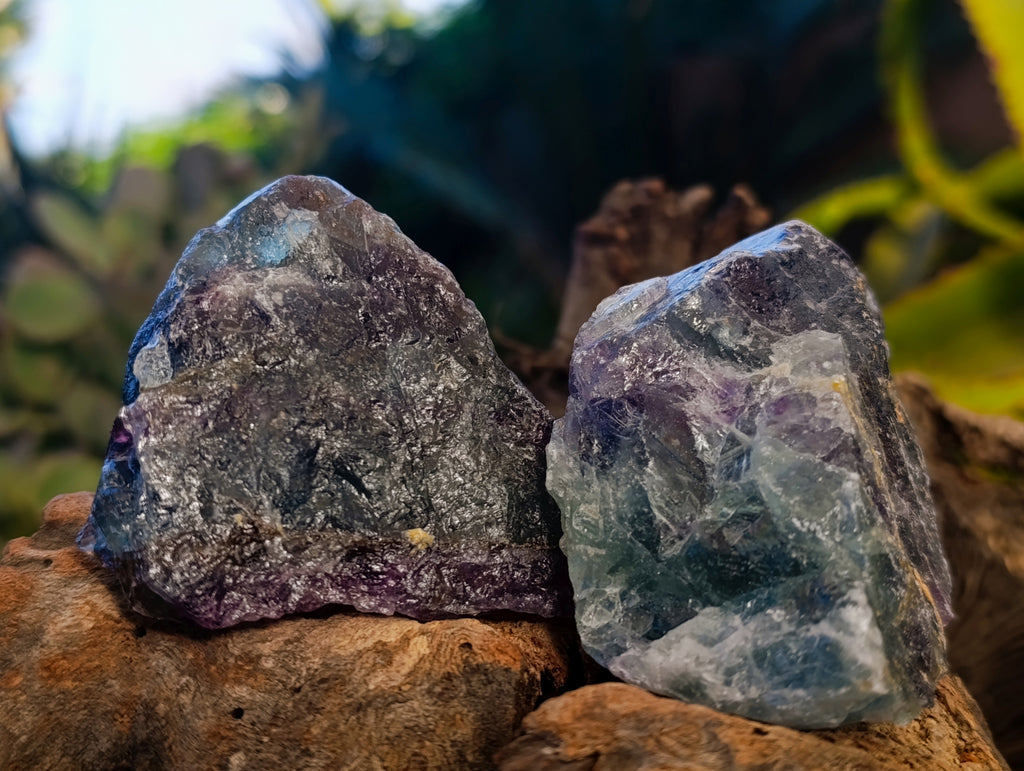 Natural Watermelon Fluorite Cobbed Specimens x 18 From Uis, Namibia - Toprock Gemstones and Minerals 