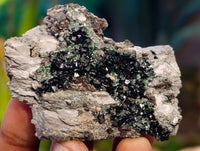 Natural Libethenite Crystals On Dolomite Matrix Specimens x 12 From Shituru, Congo
