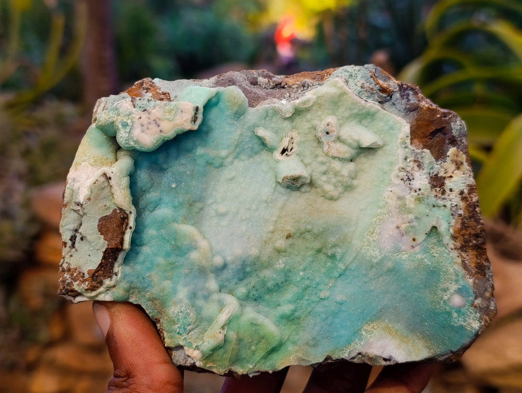 Natural Drusy Coated Chrysocolla With Hemimorphite and Malachite Specimens x 3 From Congo - Toprock Gemstones and Minerals 