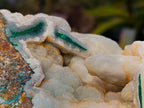Natural Drusy Coated Chrysocolla With Hemimorphite and Malachite Specimens x 3 From Congo - Toprock Gemstones and Minerals 