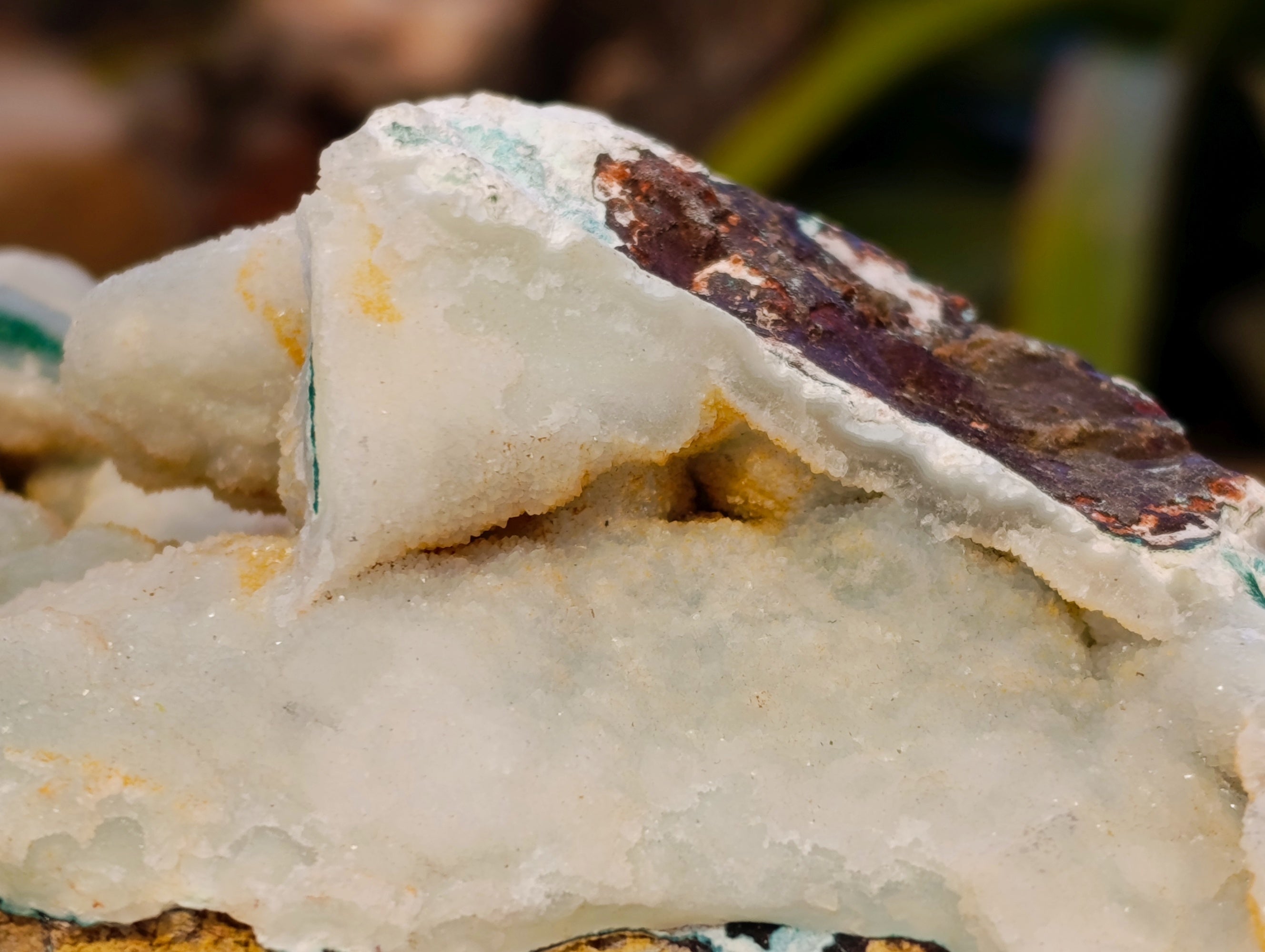 Natural Drusy Coated Chrysocolla With Hemimorphite and Malachite Specimens x 3 From Congo - Toprock Gemstones and Minerals 