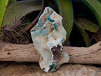 Natural Drusy Coated Chrysocolla With Hemimorphite and Malachite Specimens x 3 From Congo - Toprock Gemstones and Minerals 