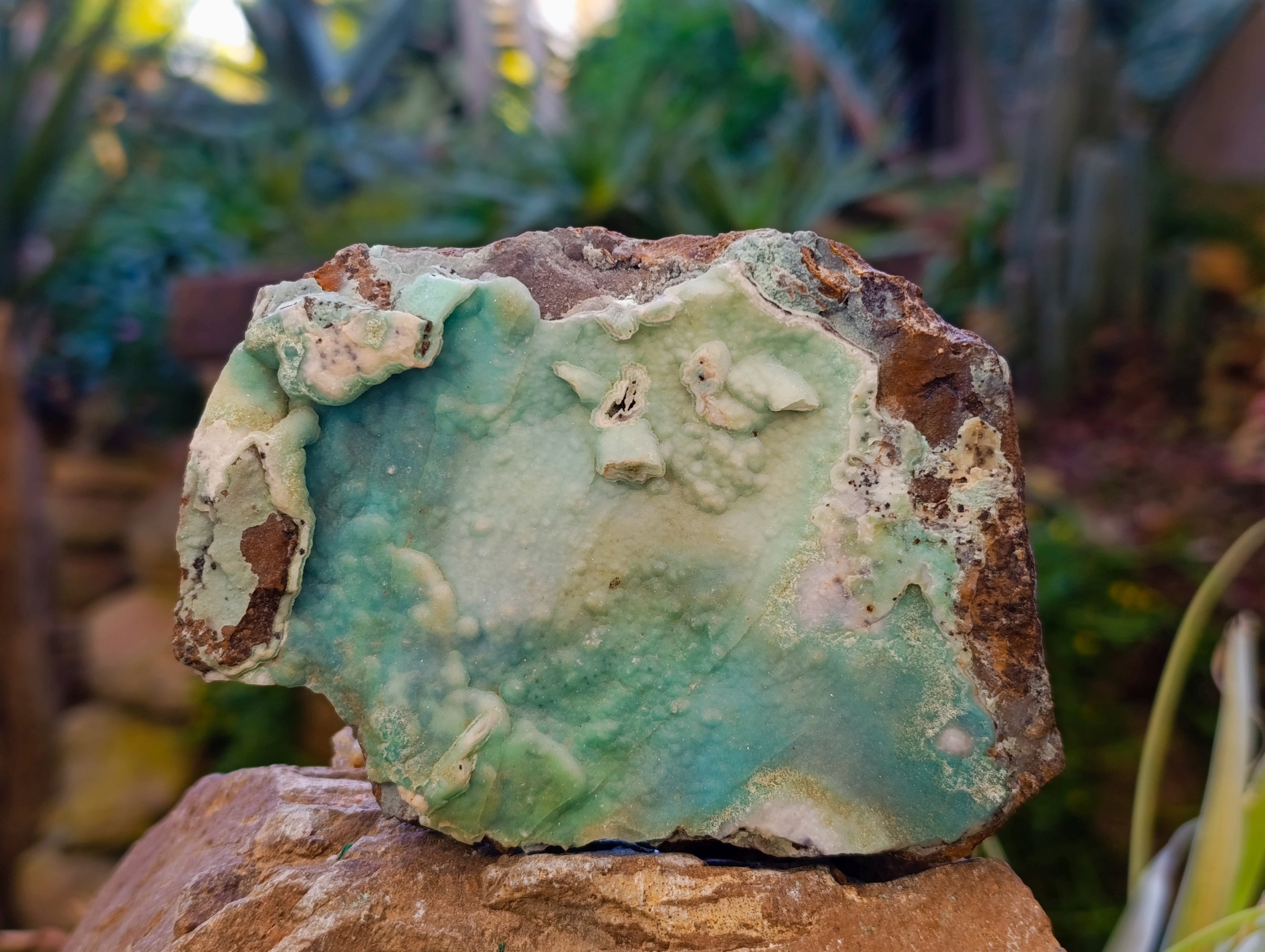 Natural Drusy Coated Chrysocolla With Hemimorphite and Malachite Specimens x 3 From Congo - Toprock Gemstones and Minerals 