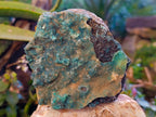 Natural Drusy Coated Chrysocolla With Hemimorphite and Malachite Specimens x 3 From Congo - Toprock Gemstones and Minerals 