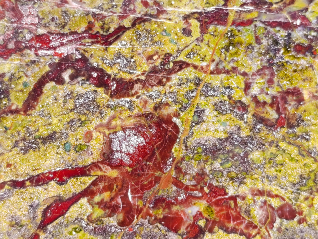 Polished Bastite Dragons Blood Stone Points x 2 From Tshipise, South Africa - Toprock Gemstones and Minerals 