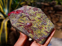 Polished Bastite Dragons Blood Stone Points x 2 From Tshipise, South Africa - Toprock Gemstones and Minerals 
