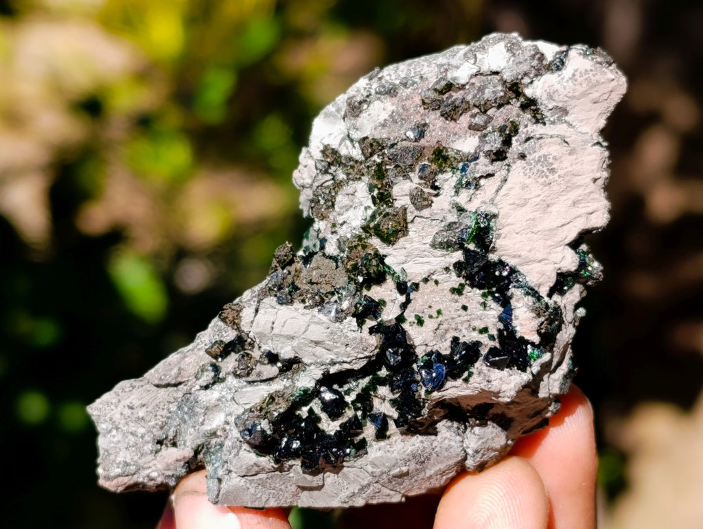 Natural Libethenite Crystals On Dolomite Matrix Specimens x 12 From Shituru, Congo - Toprock Gemstones and Minerals 