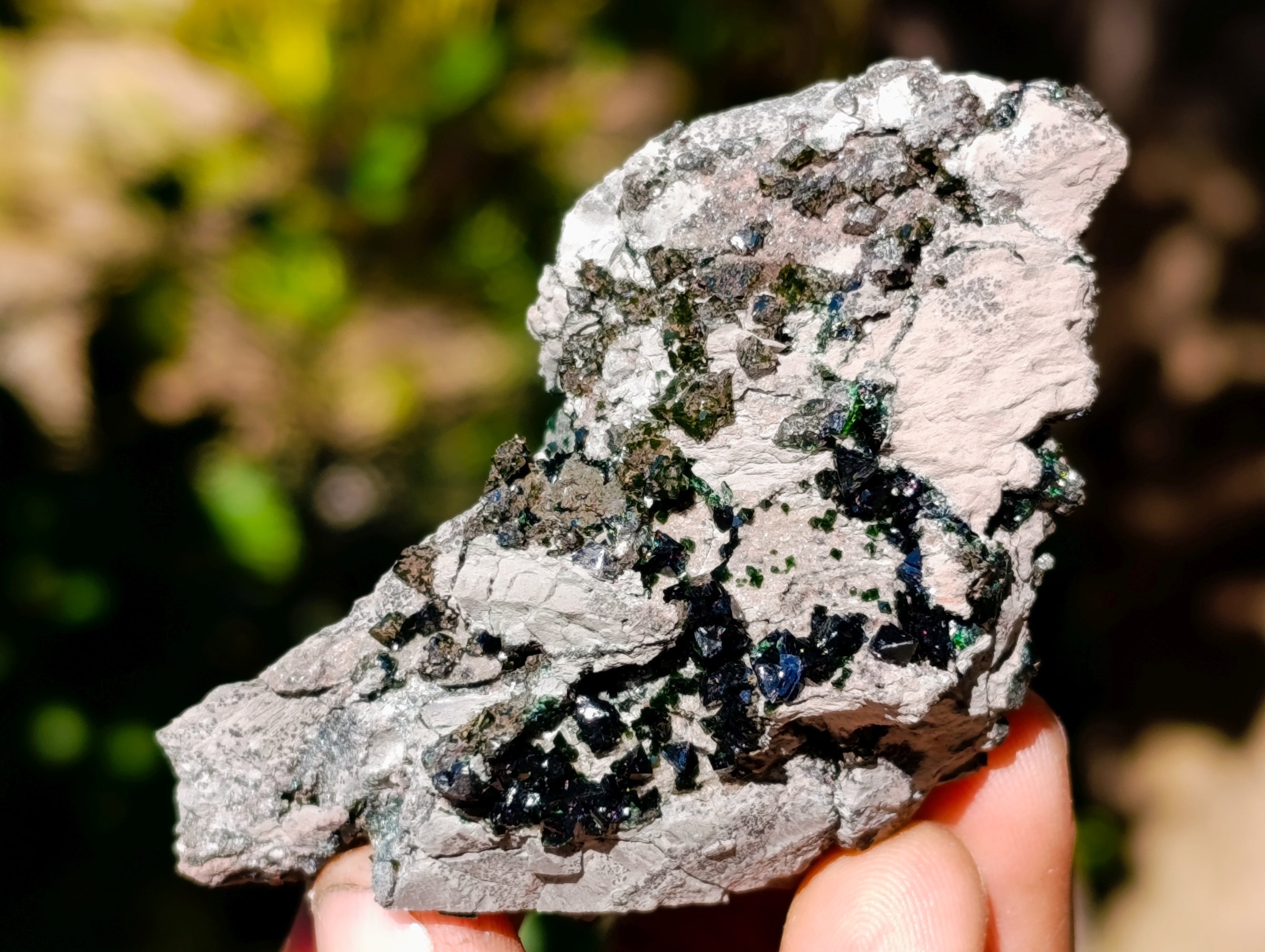 Natural Libethenite Crystals On Dolomite Matrix Specimens x 12 From Shituru, Congo - Toprock Gemstones and Minerals 