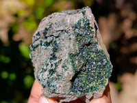 Natural Libethenite Crystals On Dolomite Matrix Specimens x 12 From Shituru, Congo - Toprock Gemstones and Minerals 